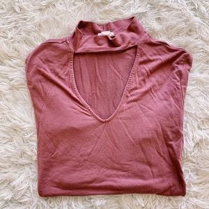 Small Long Sleeve with Choker Around Neck